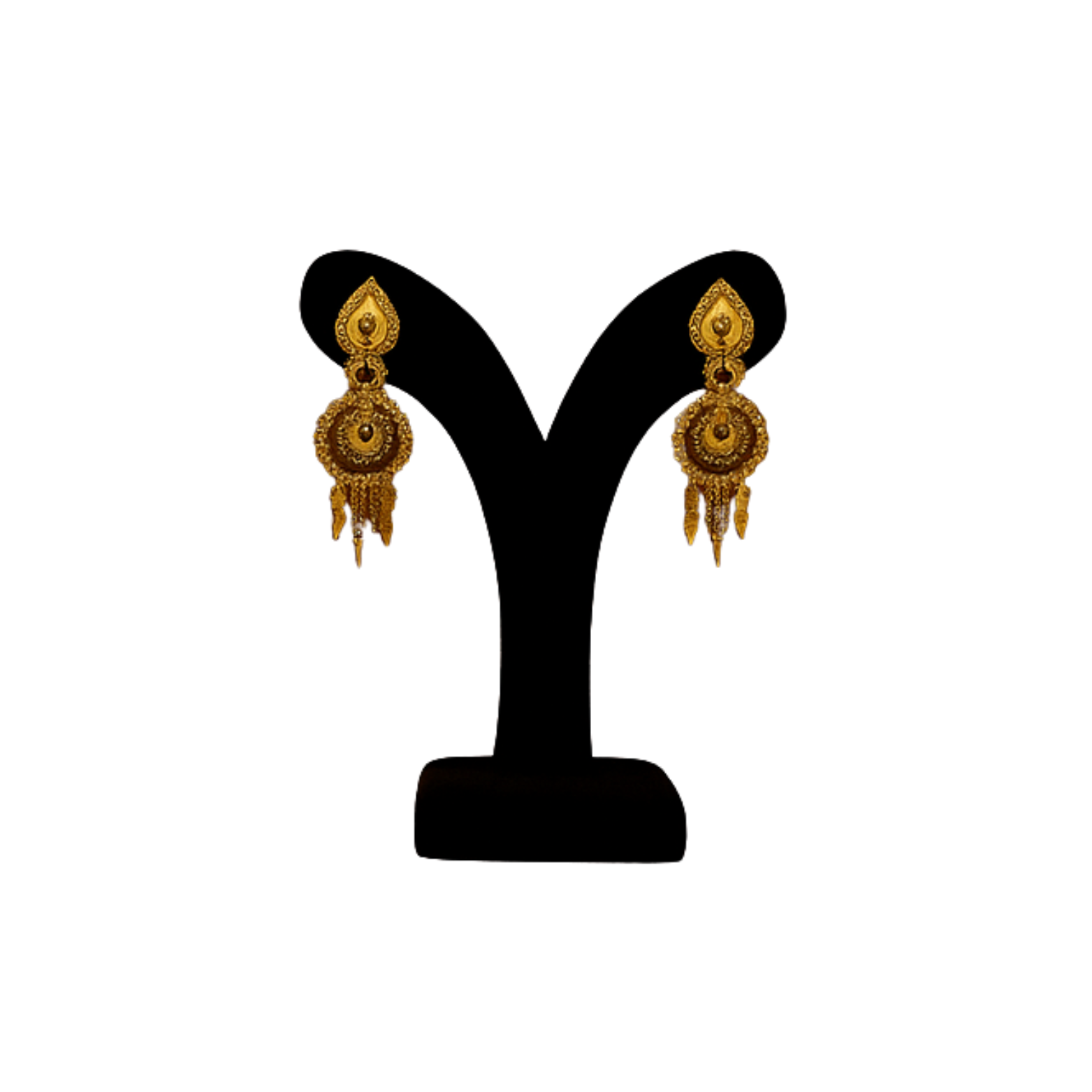 Golden Glory Traditional Necklace Set for Women with Matching Earrings