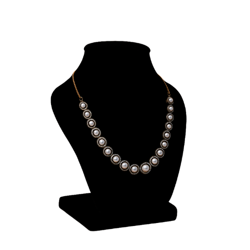 Elegant Pearl Necklace Set for Women with Matching Earrings