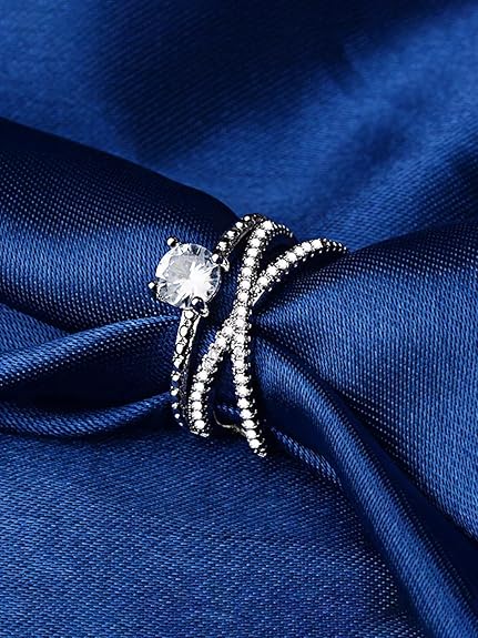 Yellow Chimes Rings for Women and Girls Silver Ring